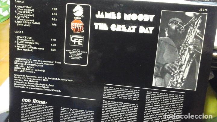 Discos de vinilo: James Moody the great day - Foto 2