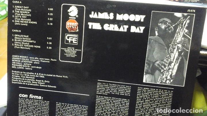 Discos de vinilo: James Moody the great day - Foto 3