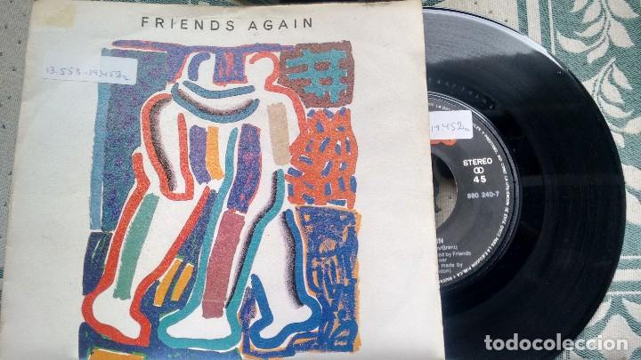 Discos de vinilo: SINGLE (VINILO) DE FRIENDS AGAIN A&Ntilde;OS 80 - Foto 1