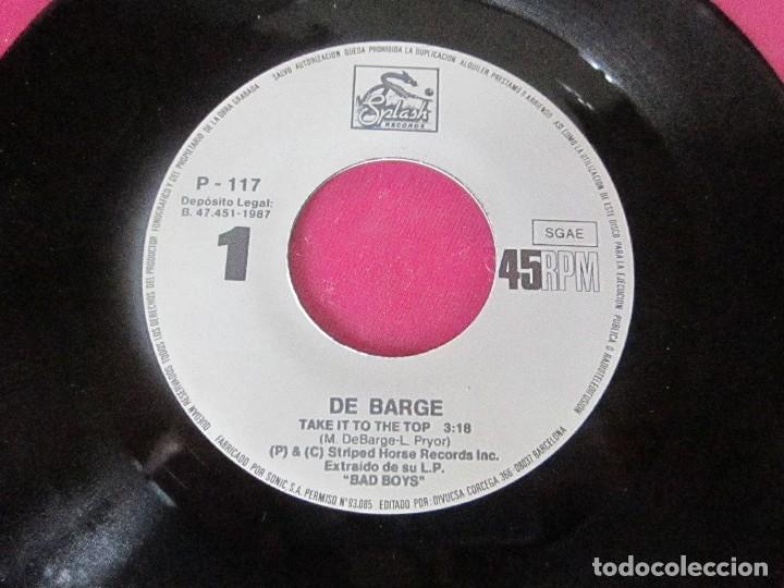 Discos de vinilo: DEBARGE DE BARGE BAD BOYS SINGLE VINILO - Foto 5