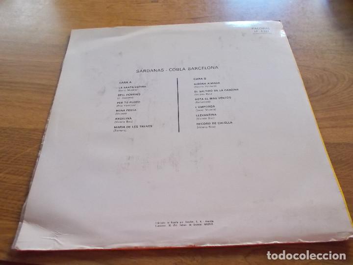 Discos de vinilo: SARDANAS- COBLA BARCELONA. - Foto 2