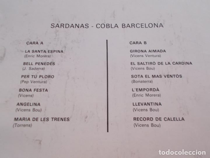 Discos de vinilo: SARDANAS- COBLA BARCELONA. - Foto 3