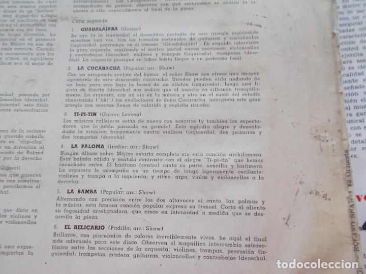 Discos de vinilo: MEXICO, ROLAND SHAW Y SU ORQUESTA. - Foto 4