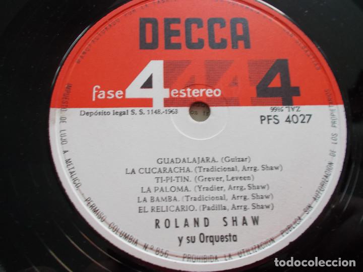 Discos de vinilo: MEXICO, ROLAND SHAW Y SU ORQUESTA. - Foto 5