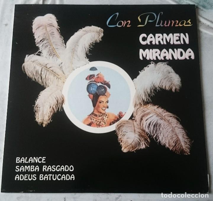 Discos de vinilo: Carmen Miranda. Con plumas (EMI ODEON 1990) - Foto 1
