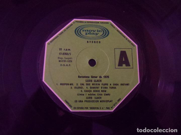 Discos de vinilo: Lluis Llach - Barcelona Gener de 1976 - Foto 4
