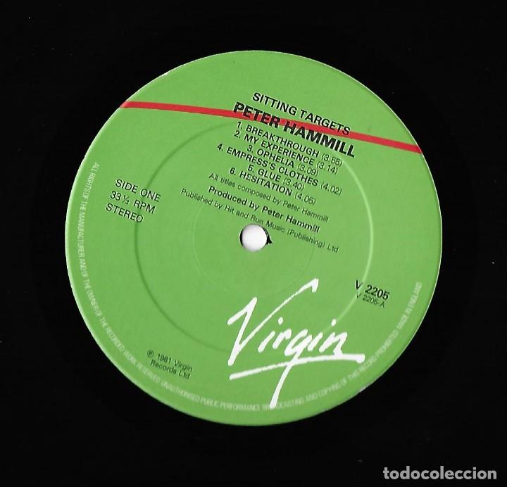 Discos de vinilo: PETER HAMMILL (VAN DER GRAAF GENERATOR): SITTING TARGETS. CL&Aacute;SICO PROGRESIVO - Foto 4