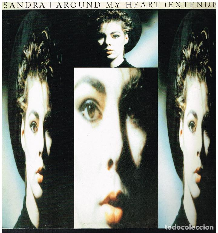 Discos de vinilo: SANDRA - AROUND MY HEART (4 VERSIONES) - MAXISINGLE 1989 - Foto 1