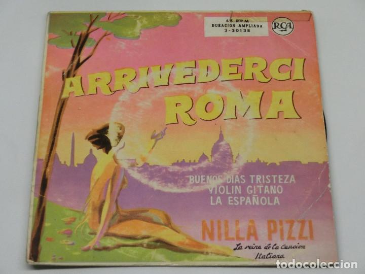 Discos de vinilo: SINGLE - NILLA PIZZI - ARRIVEDERCI ROMA - - Foto 1