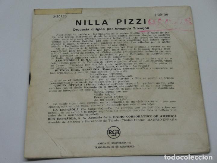 Discos de vinilo: SINGLE - NILLA PIZZI - ARRIVEDERCI ROMA - - Foto 2