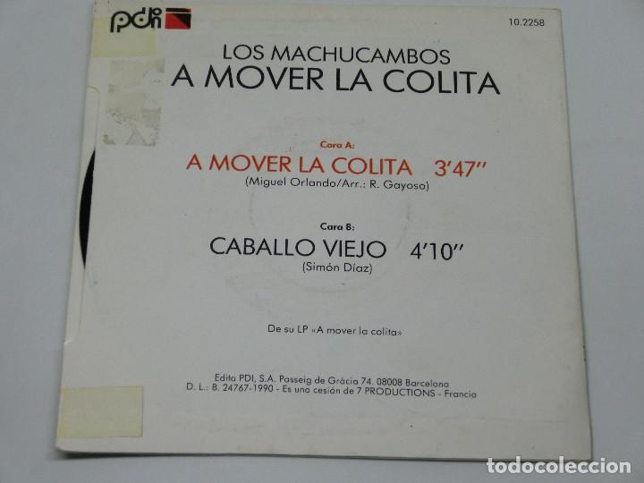 Discos de vinilo: SINGLE - LOS MACHUCAMBOS - A MOVER LA COLITA - 1990 - Foto 2