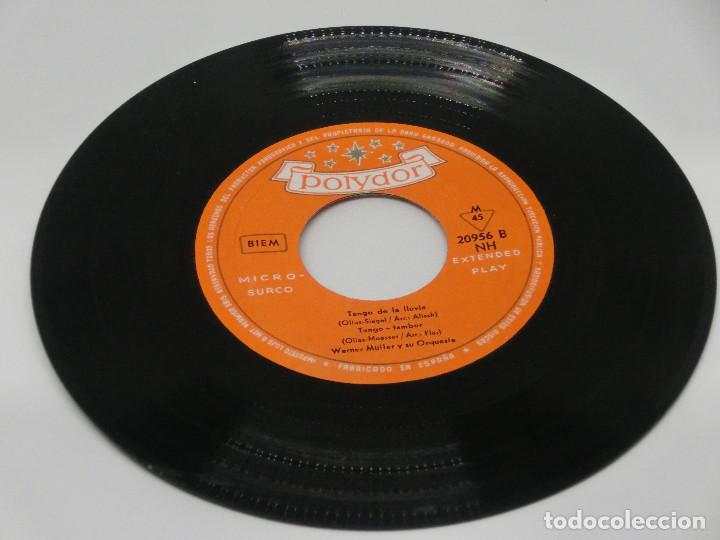 Discos de vinilo: SINGLE - WERNER M&Uuml;LLER Y SU ORQUESTA - TANGO EN LA NOCHE - 1958 - Foto 4