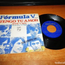 Discos de vinilo: FORMULA V TENGO TU AMOR / AYER Y HOY SINGLE VINILO DEL AÑO 1968 CONTIENE 2 TEMAS. Lote 115021539