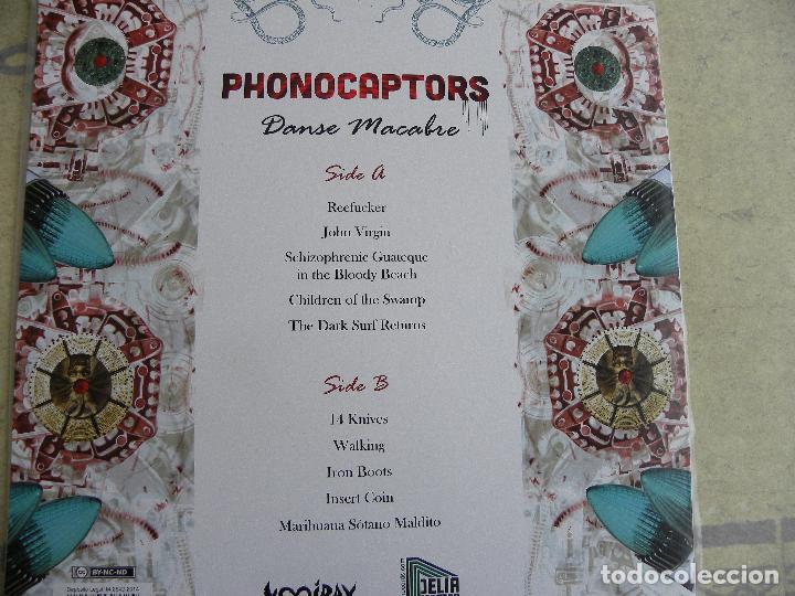 Discos de vinilo: PHONOCAPTORS- Danse Macabre -LP -vinilo color verde -impecable - Foto 3