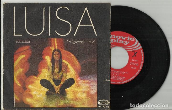 Discos de vinilo: luisa single manuela - la guerra cruel 1969 - Foto 1