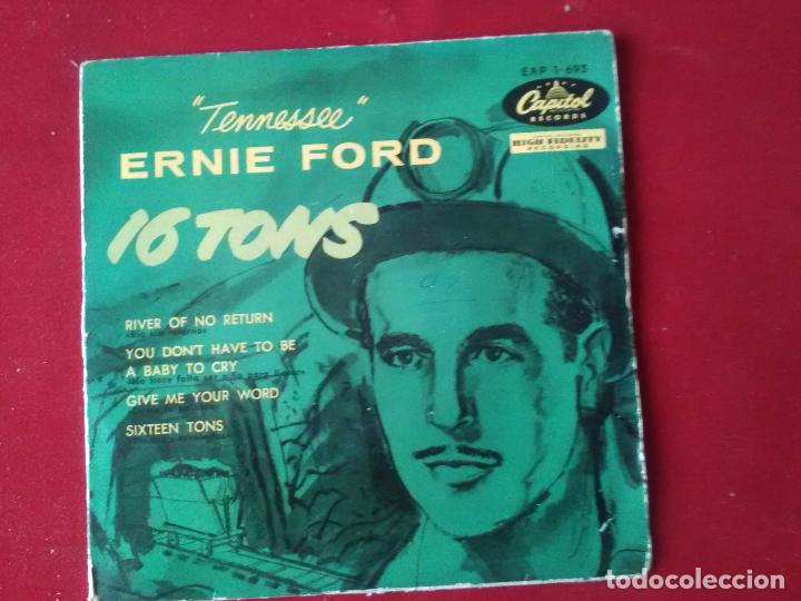 Discos de vinilo: Ernie Ford. Con cuatro &eacute;xitos de los a&ntilde;os 50. - Foto 1
