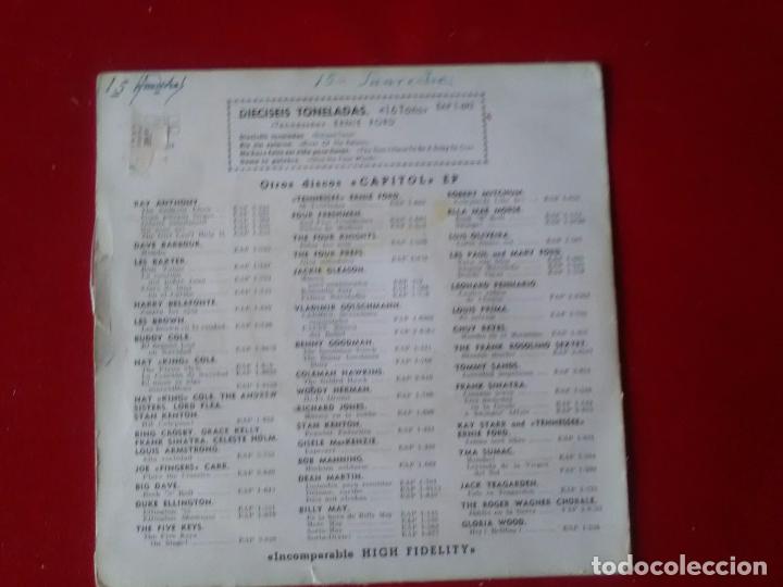 Discos de vinilo: Ernie Ford. Con cuatro &eacute;xitos de los a&ntilde;os 50. - Foto 2