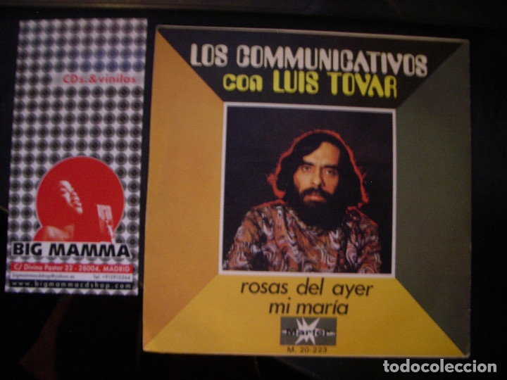 Discos de vinilo: LOS COMUNICATIVOS CON LUIS TOVAR - SINGLE. PSYCH. - Foto 2