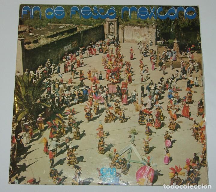 Disques de vinyle: fin de fiesta mexicano(mariachi silvestre vargas y marimba orquesta la perla de chiapas del 74