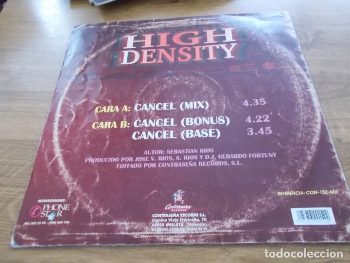 Discos de vinilo: HIGH DENSITY. CANCEL - Foto 2