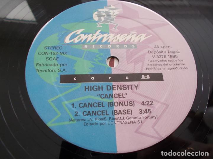 Discos de vinilo: HIGH DENSITY. CANCEL - Foto 3