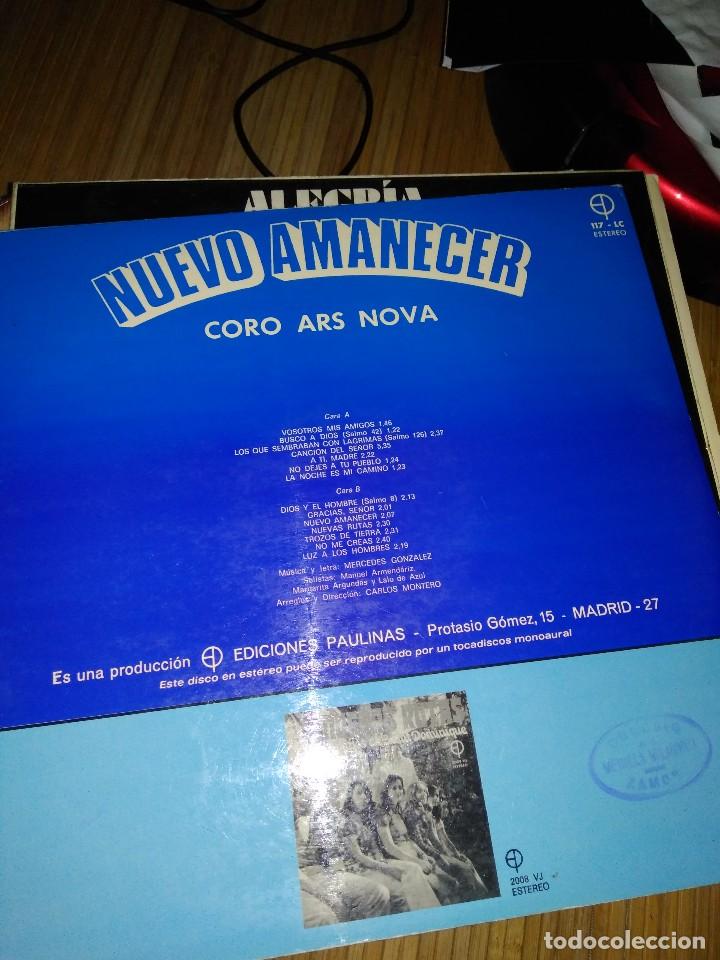 Discos de vinilo: LP . NUEVO AMANECER - CORO ARS NOVA 1975 - Foto 2