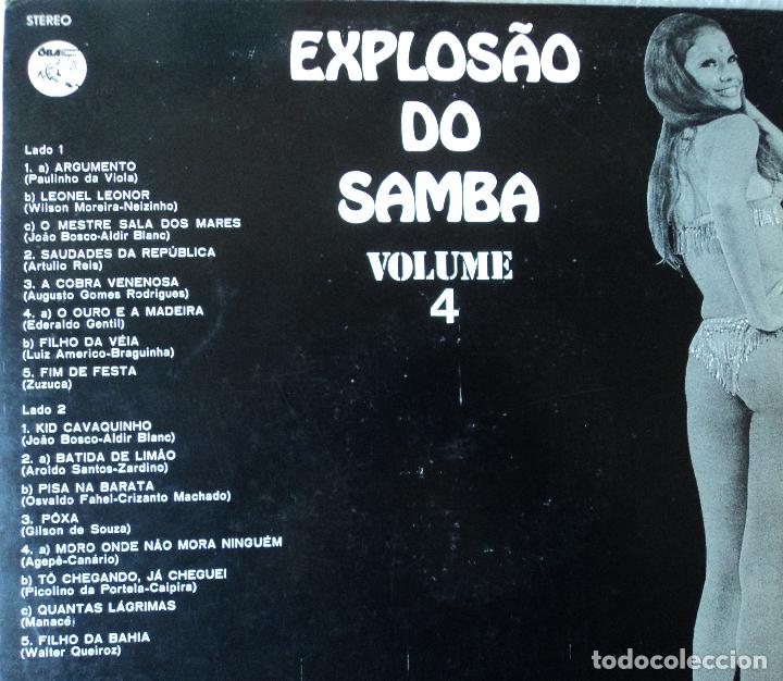 Discos de vinilo: Explosao do Samba - Volume 4 - Edici&oacute;n de 1975 de Brasil - Foto 3