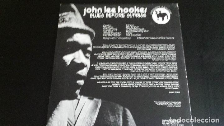 Discos de vinilo: LP JOHN LEE HOOKER: BLUES BEFORE SUNRISE (Edic. Spain 1981) - Foto 2