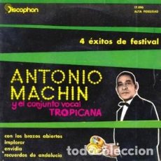 Discos de vinilo: ANTONIO MACHIN, CON LOS BRAZOS ABIERTOS + 3 TEMAS (EP DE 1960) (SOLO DISCO)