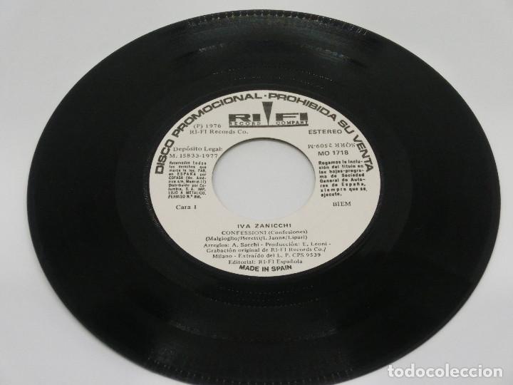 Discos de vinilo: SINGLE - IVA ZANICCHI - CONFESSIONI - 1977 - Foto 4