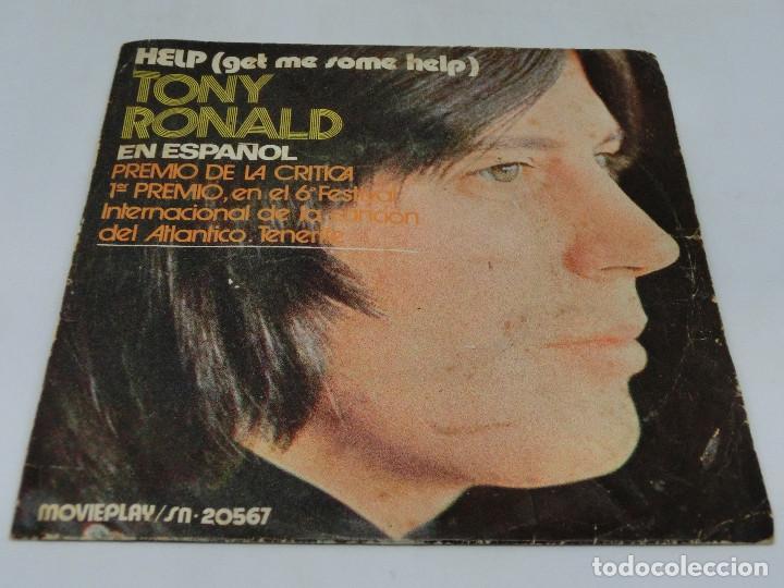 Discos de vinilo: SINGLE - TONY RONALD EN ESPA&Ntilde;OL - HELP (GET ME SOME HELP) - Foto 1
