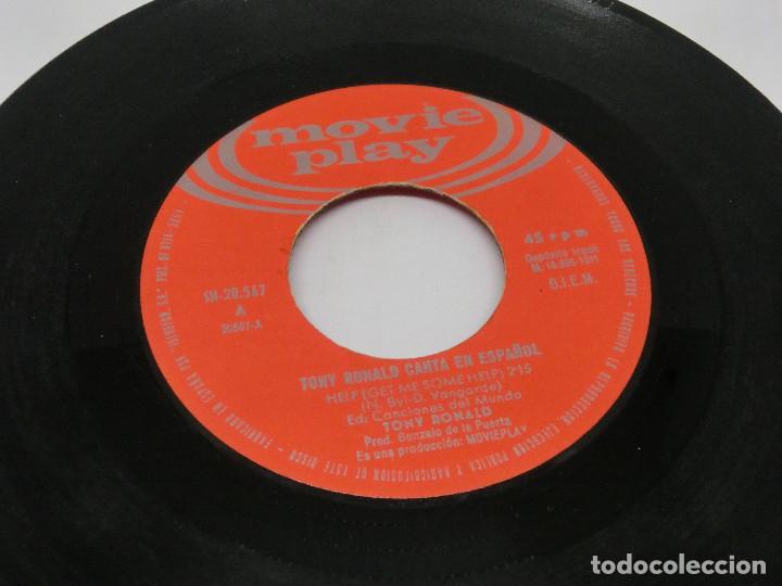 Discos de vinilo: SINGLE - TONY RONALD EN ESPA&Ntilde;OL - HELP (GET ME SOME HELP) - Foto 4