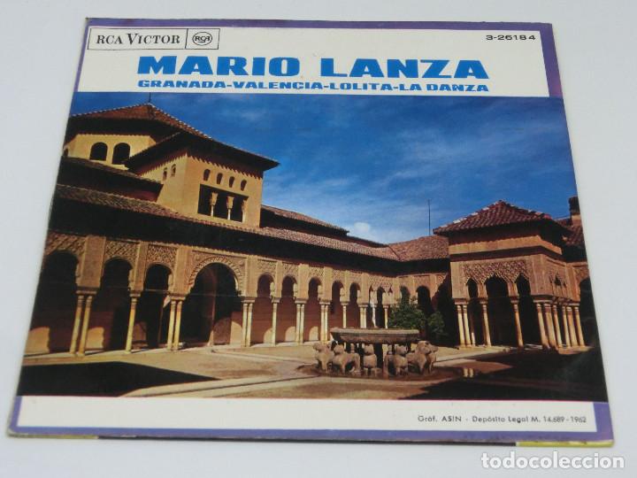 Discos de vinilo: SINGLE - MARIO LANZA - GRANADA - 1962 - Foto 2
