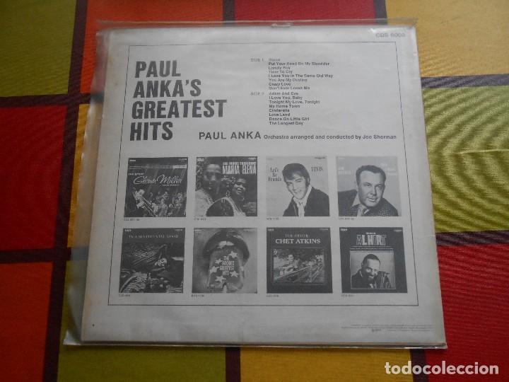Discos de vinilo: DISCO DE PAUL ANKAS GREATEST HITS. - Foto 2