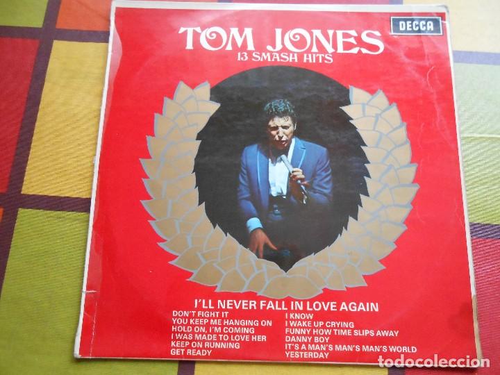 Discos de vinilo: DISCO DE TOM JONES - 13 SMASH HITS. - Foto 1