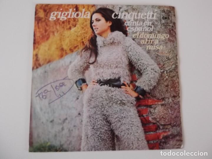 Discos de vinilo: GIGLIOLA CINQUETTI - El domingo al ir a misa - Foto 1