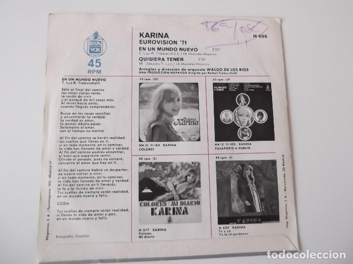 Discos de vinilo: KARINA - En un mundo nuevo - Foto 2