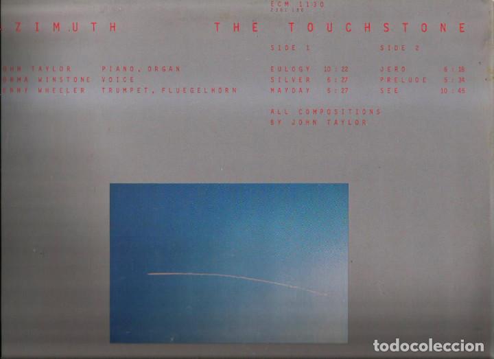 Discos de vinilo: LP AZIMUTH : THE TOUCHSTONE ( BRITISH JAZZ TRIO ) - Foto 2