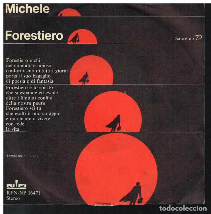 Vinyl records: MICHELE - FORESTIERO / SOGNARE - SINGLE 1972 - ED. ITALIA