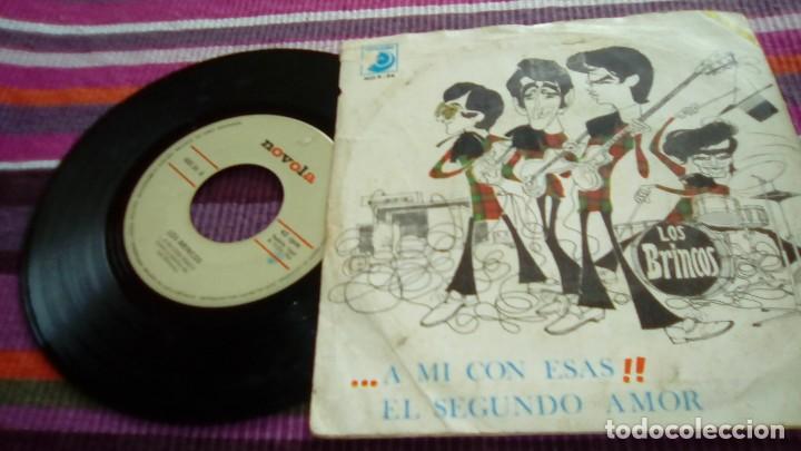 Discos de vinilo: LOS BRINCOS - A MI CON ESAS / EL SEGUNDO AMOR - SINGLE - Foto 2