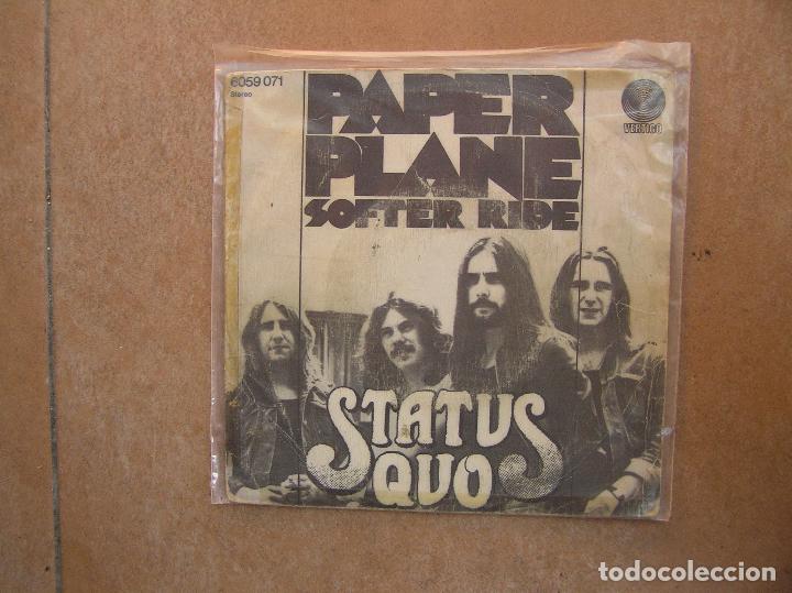 Discos de vinilo: Status Quo &lrm;&ndash; Paper Plane    -    Vertigo  1972    -   SINGLE   -   P - Foto 1