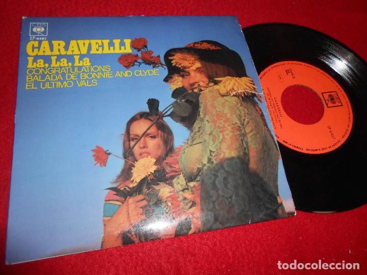 Discos de vinilo: CARAVELLI La la la/Congratulations/El ultimo vals/Balada Bonnie Clyde EP 1968 SPAIN DUO DINAMICO