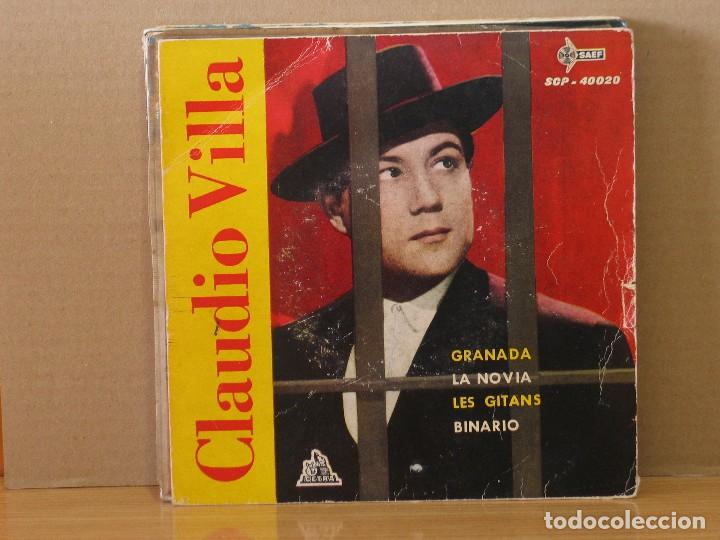 Dischi in vinile: Caudio Villa - Granada / La Novia / Les Gitans / Binario - Cetra-Saef SCP-40020 - 1961