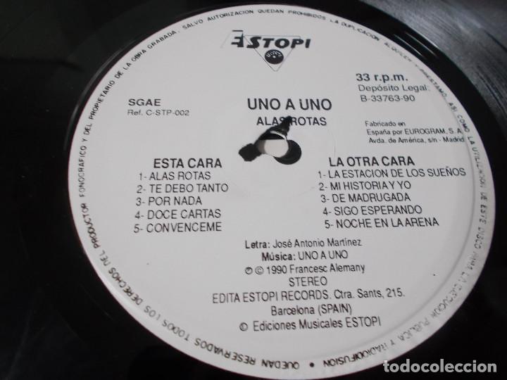 Discos de vinilo: ALAS ROTAS, UNO A UNO - Foto 5
