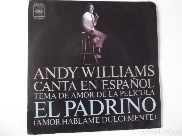 Discos de vinilo: ANDY WILLIAMS - El padrino / Imagine - Foto 1