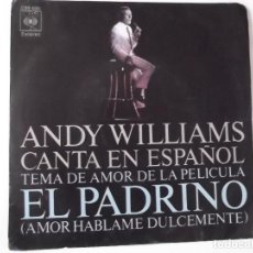 Discos de vinilo: ANDY WILLIAMS - EL PADRINO / IMAGINE. Lote 116354943
