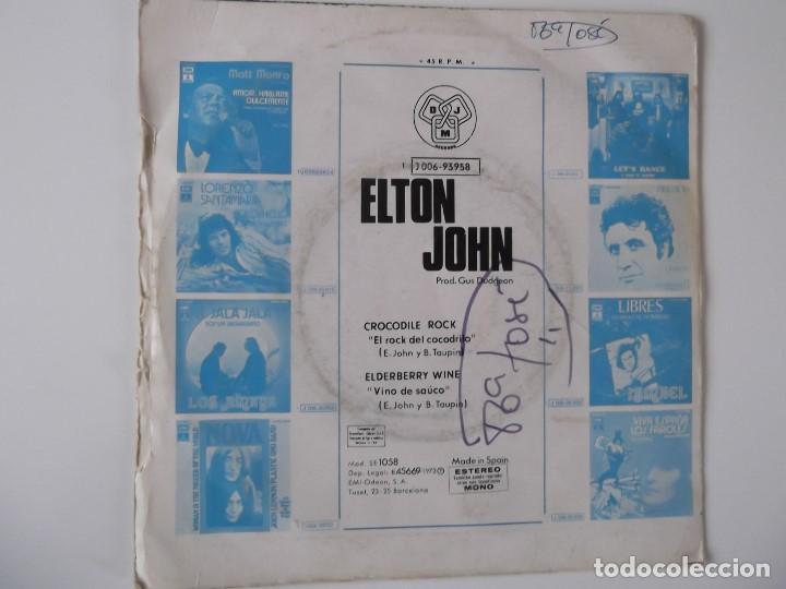 Discos de vinilo: ELTON JOHN - Crocodile rock - Foto 2