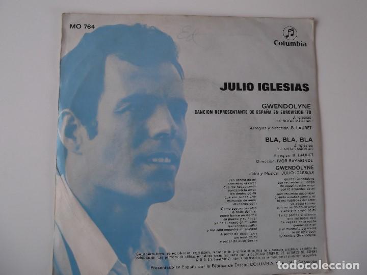 Discos de vinilo: JULIO IGLESIAS - Gwendolyne - Foto 2