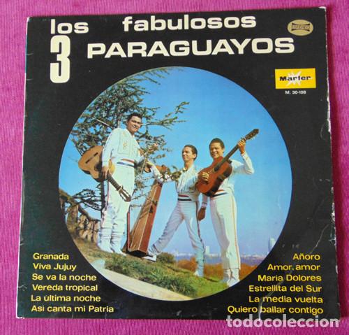 Disques de vinyle: LOS FABULOSOS TRES PARAGUAYOS - LP MARFER 1970