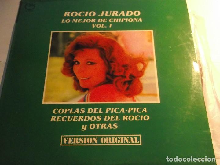 Discos de vinilo: ROCIO JURADO-LO MEJOR DE CHIPIONA-VOL 1-VERSION ORIGINAL
